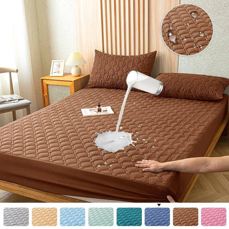 کاور ضدآب و دکوراتیو تشک خوشخواب سایز ۱۸۰ قهوه ای