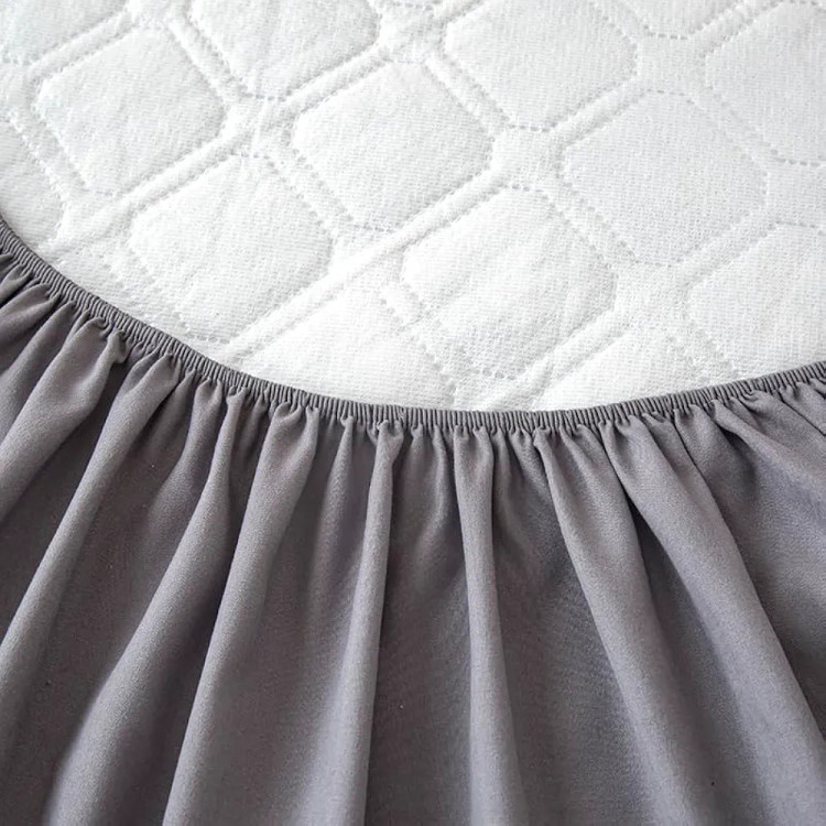 روتختی و کاور ضدآب تشک خوشخواب رنگ طوسی Khaki