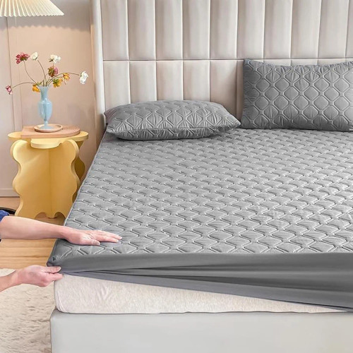 محافظ و روتختی ضد آب و وارداتی تشک خوشخواب سایز ۹۰ در ۲۰۰ | خنک، تمام کتان، چند لایه